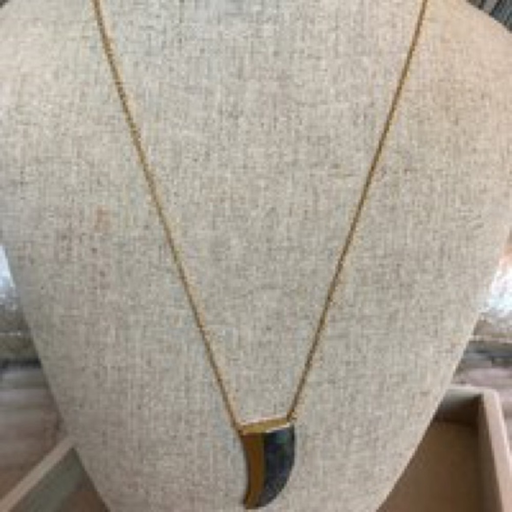 Stella & Dot Split Stone Pendant